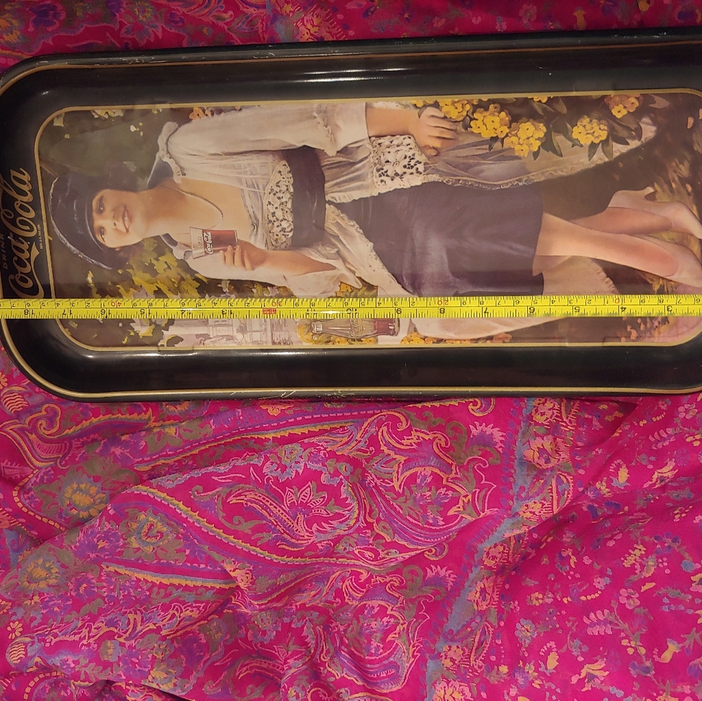 flapper girl Coca-Cola tray - Picture 5 of 11